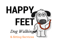 happy feet dog walking