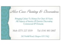 Alex Carr Painter Decorators Glasgow Glasgow Painters