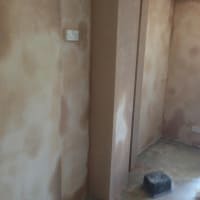 New plaster after Basement tanking.