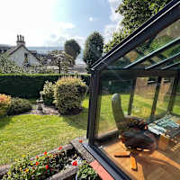Sunroom with Ultraframe glass roof in Helensburgh