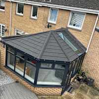 Simply stunning new conservatory in Glasgow with our Rehau frames topped with our state of the art Ultraroof