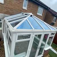 Such a stunning little conservatory in East Kilbride, with our classic Ultraframe glass roof