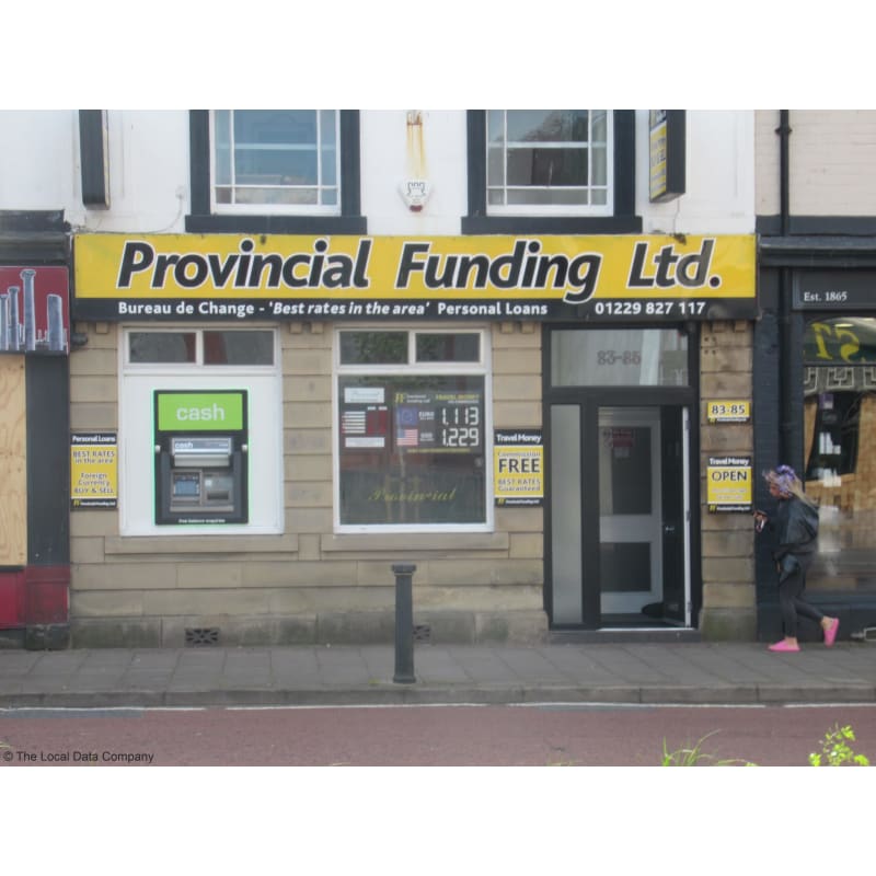 Provincial Funding Ltd Barrow In Furness Bureaux De Change