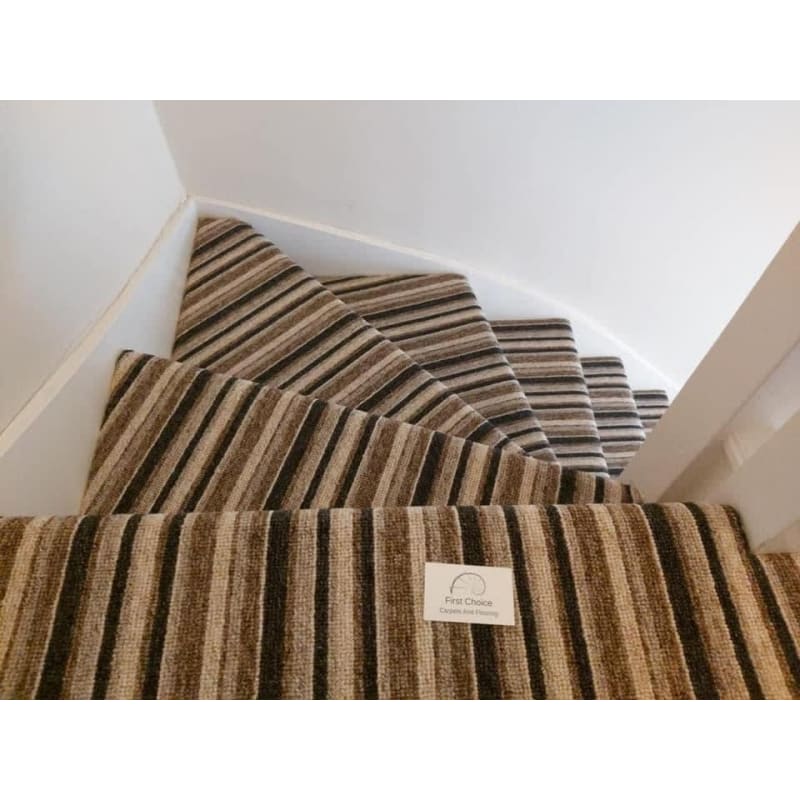 Striped carpet's  First Choice Carpets