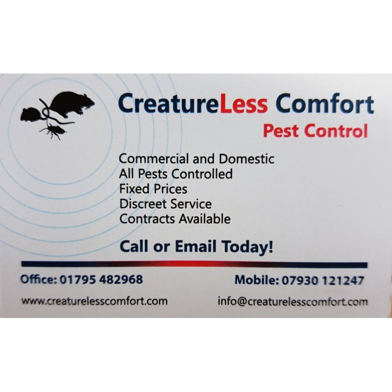 Creatureless Less Comfort Pest Control Queenborough Pest
