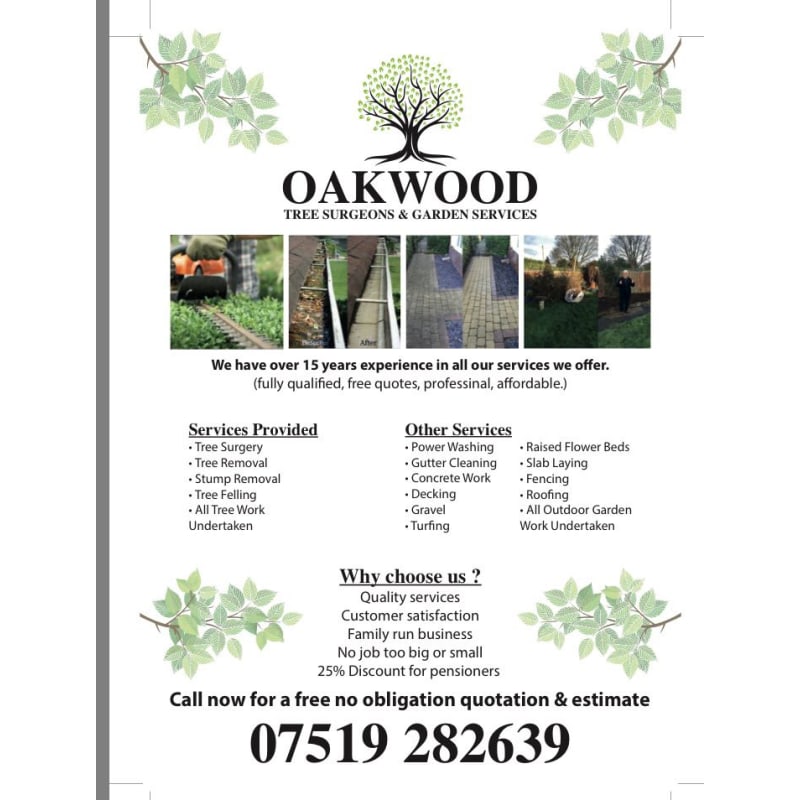 Oakwood Tree Surgeon Garden Services Grimsby Tree Surgeons Yell