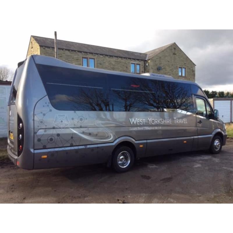 photo of minibus hire skip ton