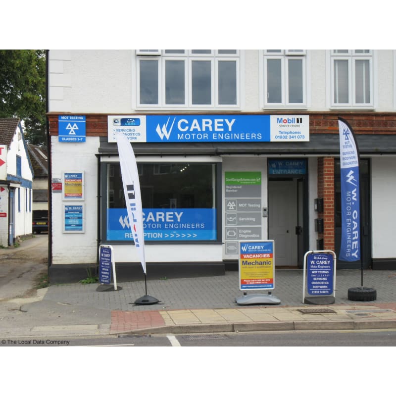 W Carey Motor Engineers West Byfleet Garage Services Yell