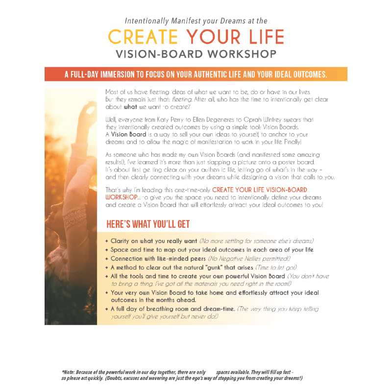 Create Your Life Vision Board Workshop