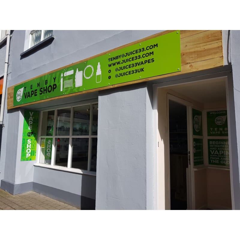 vape shop pembroke dock Juice 33 Tenby Vape Shop, Tenby | Tobacconists main image 0