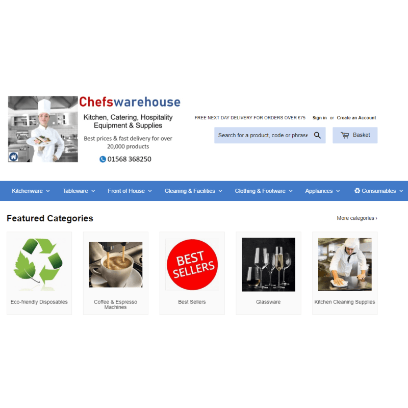 ChefsWarehouse, UK Professional Catering Equipment & Supplies –  ChefsWarehouse