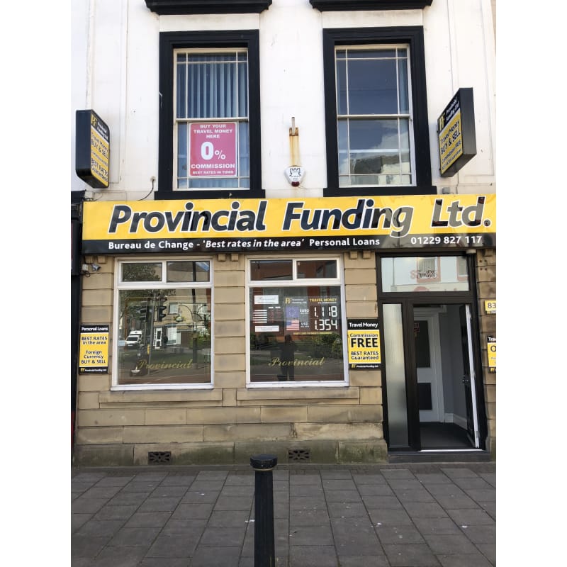 Provincial Funding Ltd Barrow In Furness Bureaux De Change