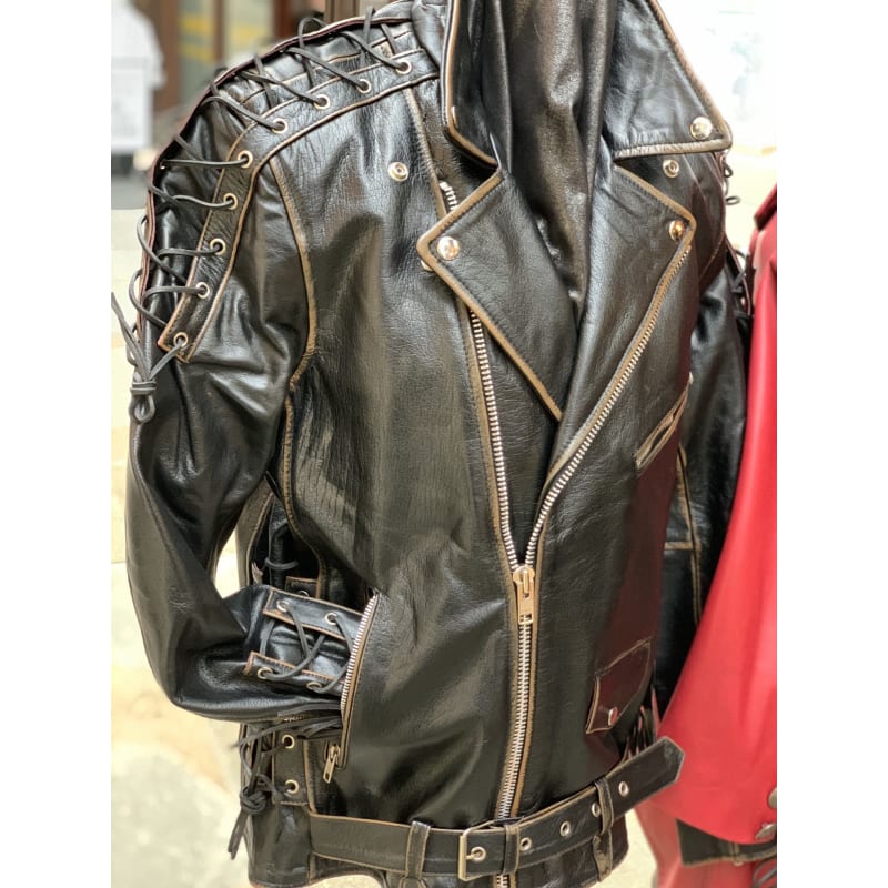 【INCHANT ME】Lisburn Hidden Leather Jacket INCHANT ME】Lisburn Hidden Leather Jacket